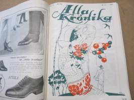 Allas Krönika - Illustrerad Veckoskrift 1927 -inbunden årgång / sidottu vuosikerta / annual volume