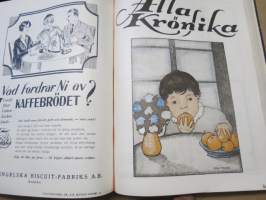 Allas Krönika - Illustrerad Veckoskrift 1927 -inbunden årgång / sidottu vuosikerta / annual volume