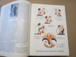 Allas Krönika - Illustrerad Veckoskrift 1932 -inbunden årgång / sidottu vuosikerta / annual volume