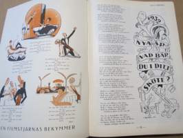 Allas Krönika - Illustrerad Veckoskrift 1932 -inbunden årgång / sidottu vuosikerta / annual volume