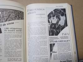Allas Krönika - Illustrerad Veckoskrift 1932 -inbunden årgång / sidottu vuosikerta / annual volume