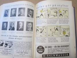 Allas Krönika - Illustrerad Veckoskrift 1932 -inbunden årgång / sidottu vuosikerta / annual volume