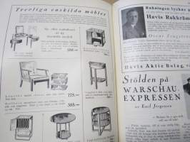 Allas Krönika - Illustrerad Veckoskrift 1932 -inbunden årgång / sidottu vuosikerta / annual volume
