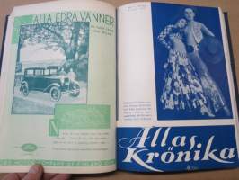 Allas Krönika - Illustrerad Veckoskrift 1931 -inbunden årgång / sidottu vuosikerta / annual volume