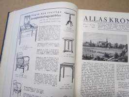 Allas Krönika - Illustrerad Veckoskrift 1930 -inbunden årgång / sidottu vuosikerta / annual volume