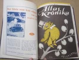 Allas Krönika - Illustrerad Veckoskrift 1930 -inbunden årgång / sidottu vuosikerta / annual volume