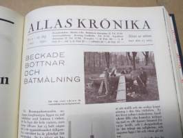 Allas Krönika - Illustrerad Veckoskrift 1930 -inbunden årgång / sidottu vuosikerta / annual volume