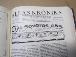 Allas Krönika - Illustrerad Veckoskrift 1930 -inbunden årgång / sidottu vuosikerta / annual volume