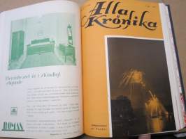 Allas Krönika - Illustrerad Veckoskrift 1930 -inbunden årgång / sidottu vuosikerta / annual volume