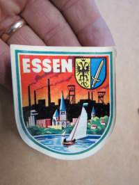 Essen (Germany - Saksa) -decal / vesisiirtokuva 1960-luvulta
