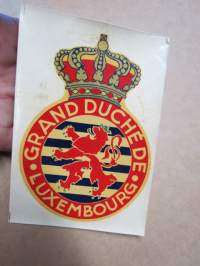 Grand Duché de Luxembourg -decal / vesisiirtokuva 1960-luvulta