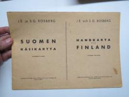 Suomen käsikartta / Handkarta över Finland 1945 - 8. painos