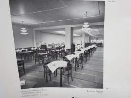 Lassila &amp; Tikanoja Oy - uusi konttorirakennus Etelä-Esplanadikatu 18, arkkitehti J.S. Sirén, 1936 -rakennuksen esittely interiööreineen mm. Ravintola Presto