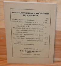 Musiikkiopin alkeitten katkismus, 1941.