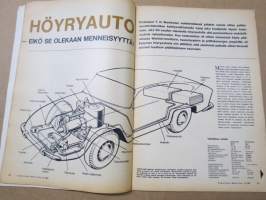 Tekniikan Maailma 1966 nr 12, Viekää kamera veteen, New Yorkin Heliport, Höyryauto, Glas 1700, Suunnittelijat, ym.