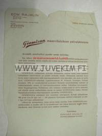 Germisan peittausaine Edward Rajalin -esite