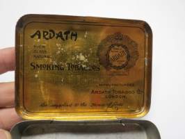 Ardath Tobacco London -tupakkapakkaus, peltiä / tobacco tin package
