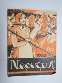 Neovius 1933 nr 5 - Suomen Kone- ja Kankaankutojien sekä Langankäyttäjien äänenkannattaja, koneasiaa, muotia, käsitöitä ym.