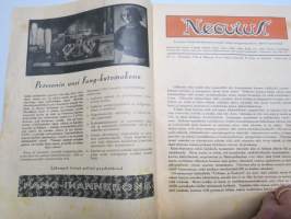 Neovius 1933 nr 5 - Suomen Kone- ja Kankaankutojien sekä Langankäyttäjien äänenkannattaja, koneasiaa, muotia, käsitöitä ym.