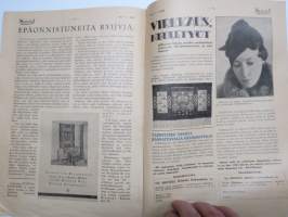 Neovius 1934 nr 1 - Suomen Kone- ja Kankaankutojien sekä Langankäyttäjien äänenkannattaja, koneasiaa, muotia, käsitöitä ym.