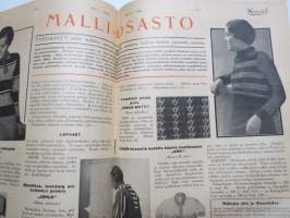 Neovius 1933 nr 9 - Suomen Kone- ja Kankaankutojien sekä Langankäyttäjien äänenkannattaja, koneasiaa, muotia, käsitöitä ym, kirje Anni Sinervä