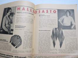 Neovius 1933 nr 1 - Suomen Kone- ja Kankaankutojien sekä Langankäyttäjien äänenkannattaja, koneasiaa, muotia, käsitöitä ym