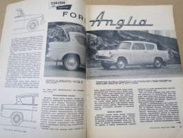 Tekniikan maailma 1960 nr 2, koeajossa Ford Anglia, Voitelun tehostajat, Mainosmiehen automaatti-tv, Tele- ja laajakulmalisäkkeet, Ruostuneiden osien irroittaminen