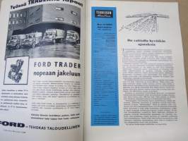 Tekniikan maailma 1960 nr 11, Ford Falcon, Kotielokuvien otsikointi, Television leviäminen ja optimistit, Nän toimivat rullaportaat, Vikkelä veturikytkin, ym.