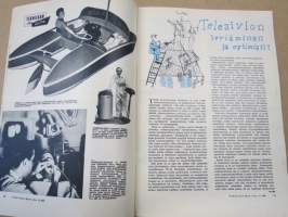 Tekniikan maailma 1960 nr 11, Ford Falcon, Kotielokuvien otsikointi, Television leviäminen ja optimistit, Nän toimivat rullaportaat, Vikkelä veturikytkin, ym.