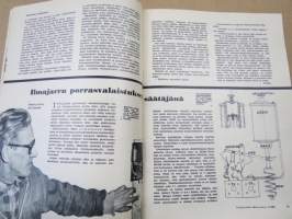 Tekniikan maailma 1960 nr 11, Ford Falcon, Kotielokuvien otsikointi, Television leviäminen ja optimistit, Nän toimivat rullaportaat, Vikkelä veturikytkin, ym.