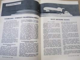 Tekniikan maailma 1960 nr 11, Ford Falcon, Kotielokuvien otsikointi, Television leviäminen ja optimistit, Nän toimivat rullaportaat, Vikkelä veturikytkin, ym.