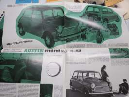 Austin Mini Mk. II (Mark II, Mark II De Luxe) -myyntiesite / sales brochure