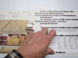 Audi Super 90 1968 -myyntiesite / sales brochure