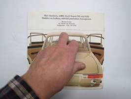 Audi Super 90 1968 -myyntiesite / sales brochure