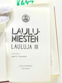 Laulumiesten lauluja III