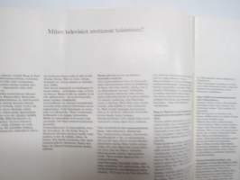 Bang &amp; Olufsen Beovision 601, 901, 1601, 3500, 4000, 5000, 6000 Televisio / TV -myyntiesite / sales brochure in finnish