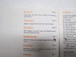 Philips AR 060 radionauhuri -käyttöohjekirja / operator´s manual, multilingual