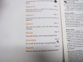 Philips AR 060 radionauhuri -käyttöohjekirja / operator´s manual, multilingual