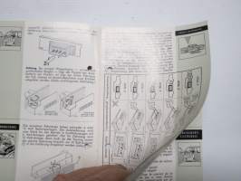 Schaub-Lorenz Autohalterung Touring T 50 Montageanleitung - Installation instructions - Montage Instructions -asennusohjeet
