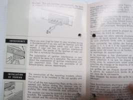Schaub-Lorenz Autohalterung Touring T 50 Montageanleitung - Installation instructions - Montage Instructions -asennusohjeet