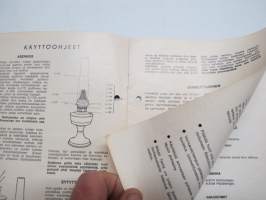 Aladdin voimavalolamppu nr 23 -käyttöohjekirja, varaosaluettelo / Kraftljuslampa - bruksanvisning + reservdelskatalog
