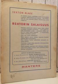 Rehtorin salaisuus : Salapoliisi Sexton Blaken seikkailija No 3