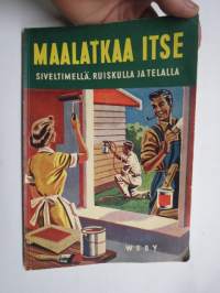 Maalatkaa itse siveltimellä, ruiskulla ja telalla