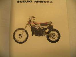Suzuki RM80XZ vm.1982 parts catalogue varaosaluettelo