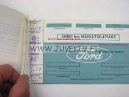 Huoltolipukkeita eurooppalaisia Ford henkilö- ja pakettiautoja varten -lipukevihko