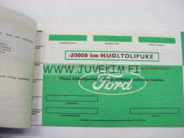 Huoltolipukkeita eurooppalaisia Ford henkilö- ja pakettiautoja varten -lipukevihko