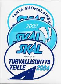 SKAL - tarra 15x18 cm 3 kpl erä