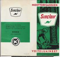 Sinclair - moottorisahojen voiteluaineet - tuote-esite