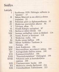 Kolmannen valtakunnan edustajana talvisodan Suomessa, 1984. Hans Metzger, Suomessa alkuopintiensä saanut ja yliopistossakin opiskellut,