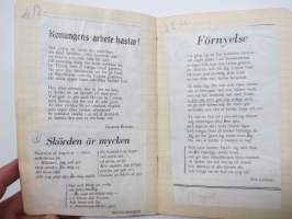 Andliga sånger etc., inskriven 1943 - svart skolhäfte